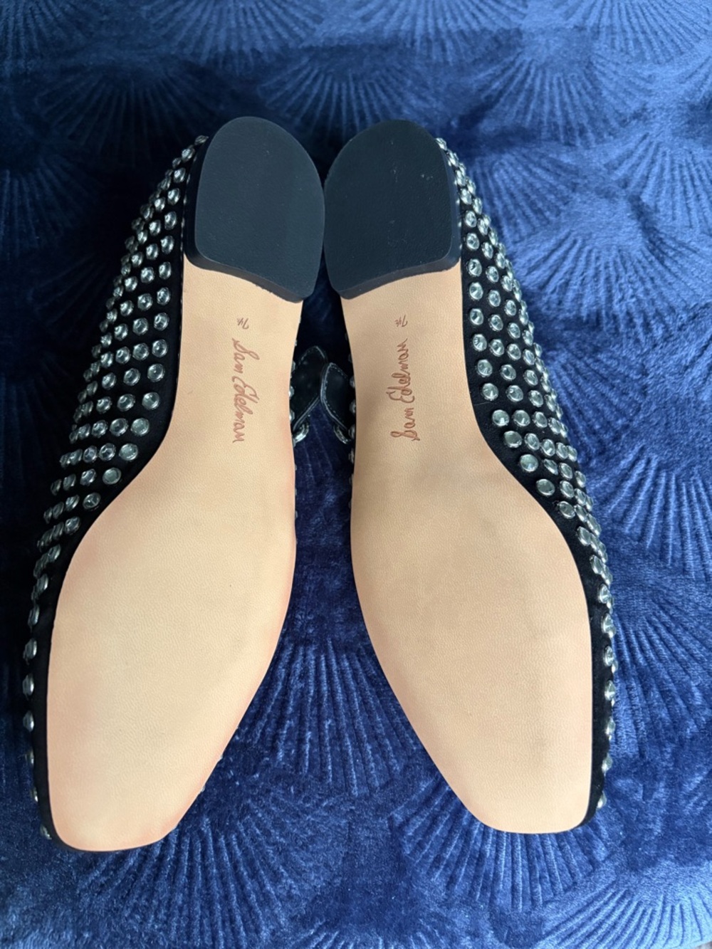 Sam Edelman Rhinestone Gem Studded Michaela Flat - 7.5 - NEW - Picture 2 of 4